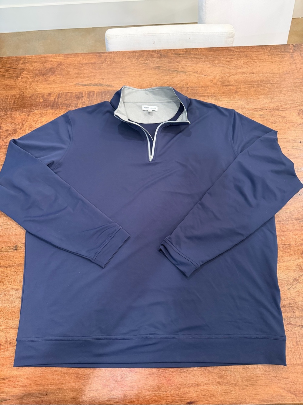 Peter Millar Perth Navy Quarter-Zip Performance Pullover